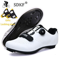 Giày Xe Đạp Sdkf MTB Chất Liệu Microfiber SPD Rất Nhẹ Tốc Độ Thoáng Khí