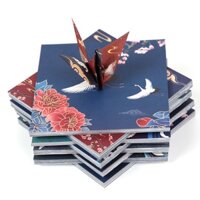 Giấy Xếp Hình origami 3.30Zpt Họa Tiết Chim Hạc Phong Cách Trung Hoa Cổ Điển