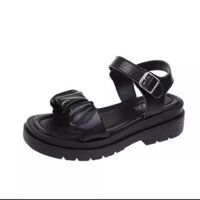 [GIÀY XINH HOTGIRL] Sandal nữ quai da nhúng bèo xinh, xăng đan nữ thời trang đế PU siêu nhẹ cao 5p