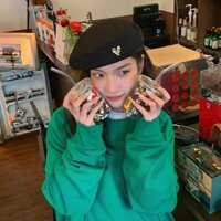 Giày Xinh Nón mũ nồi chất kaki - bánh tiêu hot hit đính trái tim sang chảnh MN5