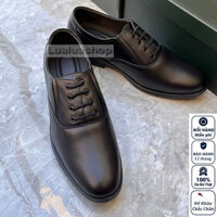 Giày xỏ tây nam da thật mũi bo tròn S64 giả cột dây . Bảo hành 12 tháng