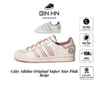 Giày_adidas superstar sò original màu hồng-xanh, giày thể thao adidas nam nữ bản trung s.cấp full box bill