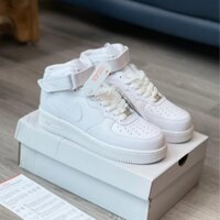 Giày_nike air force 1, AF1 trắng cổ cao bản cao cấp đủ size nam nữ full bill box