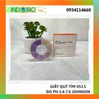 GIẤY QUỲ TÍM ĐO PH 053.5 JOHNSON, ĐO PH 5.4-7.0 pH