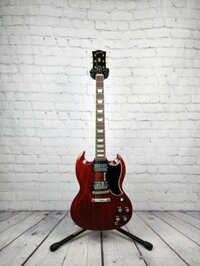 Gibson Custom Shop 1961 SG Les Paul Standard VOS Stop Bar Electric Guitar Cherry Red
