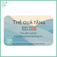 Gift Card Yogishop – 100,000vnđ					 				Brand: The Yogis' Shop