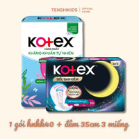 [GIFT KO BÁN] BVS KOTEX 1 gói HNKK 40M + 1 gói Đêm 35cm 3M