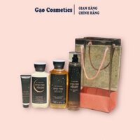 Gift Set 4 Món Bath And Body Work Gift Bag Set Into The Night (Body Mist, Bath, Lotion, Hand Cream)