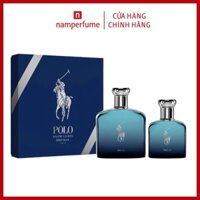 Gift Set Ralph Lauren Polo Deep Blue Parfum 2pcs ( Parfum 125ml + Parfum 40ml )