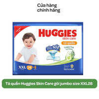 [Gift] Tã quần Huggies Skin Care gói jumbo size XXL28 (số miếng tặng kèm thay đổi theo CTKM)