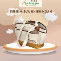 (GIFT) Túi Bỉm Sữa Vải Thô Hàn Quốc Nhiều Ngăn Chứa Đồ | Applenguyen94