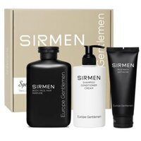 Giftbox combo 3 BERLIN WALL Sữa tắm gội nam 4 in 1 - Dầu gội nam 3 in 1 và Sữa rửa mặt nam 2 in 1 SIRMEN nguyên liệu châu âu Europe Gentlemen