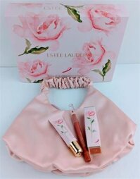 Giftset Túi + Son Môi Estee Lauder 4-Pc. Bouquet Of Strength Lip Set