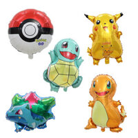 Giftstore Cái/bộ 5 Cái Bóng Bay Pokemon Pikachu Bộ Trang Trí Tiệc Sinh Nhật Bóng Bay Phim Hoạt Hình Động Vật Bỏ Túi Elf Bằng Nhôm Quà Tặng Sinh Nhật