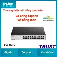 Gigabit - D-Link Switch Gigabit 24 cổng 10/100/1000Mbps Gắn tủ/ Để bàn -Bộ chia mạng switch D-LINK DGS-1024C
