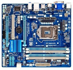 Bo mạch chủ - Mainboard Gigabyte GA H77M-D3H - Socket 1155, Intel H77, 4 x DIMM, Max 32GB, DDR3