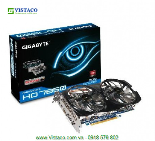 Card đồ họa (VGA Card) Gigabyte GV-R785OC-2GD - Radeon HD7850, GDDR5, 2GB, 256-bit, PCI-E 3.0