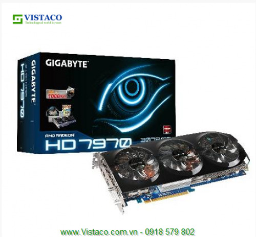 Card đồ họa (VGA Card) Gigabyte GV-R797OC-3GD - ATI RADEON HD7970, GDDR5, 3GB, 384bit , PCI-E 3.0