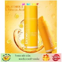 GiGiBomstore Tinh Chất Dưỡng Sáng Da Timeless Skin Care 20% Vitamin C + Vitamin E + Ferulic Acid Serum (30ml)