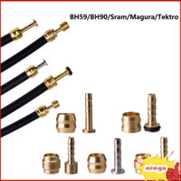 Gigicloud 60 Bộ Xe Đạp Phanh Dầu Chu Kỳ Phanh Khớp Xe Đạp Đầu Nối Ống Khớp Phụ Kiện Ngoài Trời Kết Nối Đa Chức Năng Khớp Lắp Khớp Đồng Khớp