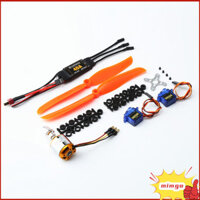 Gigicloud A2217 KV1250KV Động cơ không chổi than 40A ESC SG90 9G Micro Servo 8060 Cánh quạt cho máy bay trực thăng cánh cố định RC