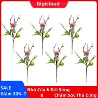 Gigicloud Set 6 Cành Hoa Tươi Nhân Tạo Trang Trí Trung Tâm