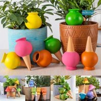 [Gik] 4 Dụng cụ trồng cây tự tưới cây gai hình quả cầu Thiết bị tưới nước bằng đất nung Thiết bị tưới nước tự động [VN]