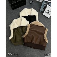 Gile da lót lông màu siêu tây, Áo khoác nữ