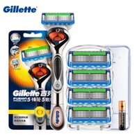 Gillette Fusion 5 Dao Cạo Máy Cạo Râu Điện Pin Máy Cạo Râu Cho Nam Mặt Râu Cạo Râu Dao Cạo Tóc 5 Lớp Lưỡi Thay Thế Đổ Lại Dụng Cụ Làm Đẹp Nam