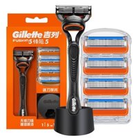 Gillette Fusion 5 Gillette Blade Hidden Manual Razor Non-Geely 5 Lớp Lưỡi Dao Cạo Nam Tốc Độ 5 Lưỡi Đầu