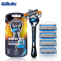 Gillette Fusion 5 ProShield Chill Razor Blade Nam Cạo Râu Dao Cạo 5 Lớp Lưỡi Đổ Lại Máy Cạo Râu An Toàn Giá Đỡ Dao Cạo