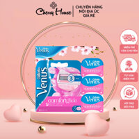 Gillette Venus Nữ Dao Cạo Lưỡi 3 Lớp Thanh Gel Cạo Đi Kèm Với Hương Hoa Trà Trắng Cho Trải Nghiệm Thêm Tuyệt Vời