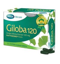 Giloba Ginko Biloba Extract 120mg Mega (Lọ/30v)