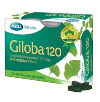 Giloba Ginko Biloba Extract 120mg Mega (H/30v)