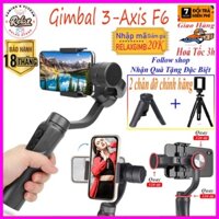 Gimbal 3-AXIS F6 quay phim - chụp ảnh bằng điện thoại, Tay cầm chống rung 3 trục - cân bằng điện thoại