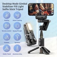 Gimbal Chống Rung Cho Điện Thoại Q18 Gymball Chống Rung Quay Phim, Chụp Hình Có Đèn Led Trợ Sáng, Xoay 360 Độ