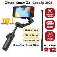 Gimbal chống rung điện thoại Smart X2, Gậy quay video chống rung tốt hơn Gimbal smart xpro