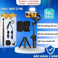 Gimbal chống rung điện thoại Smart S2, Gậy chống rung quay phim cao cấp, Thiết bị quay video cho điện thoại