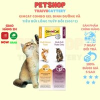 GIMCAT COMBO GEL DINH DƯỠNG VÀ TIÊU BÚI LÔNG TUÝP ĐÔI 50g*2