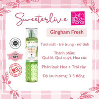 GINGHAM FRESH Body mist(Bill US) - Xịt thơm toàn thân BATH & BODY WORKS
