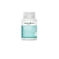 Ginkgo 2000 L/100v HEALTHY CARE Bạch quả hỗ trợ tuần hoàn máu não, lưu thông máu