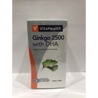 GINKGO 2500 With DHA -HỖ TRỢ TRÍ NÃO KHỎE MẠNH