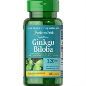 Viên uống tăng cường trí nhớ Ginkgo Biloba 120 mg Puritan's Pride, hộp 100 viên