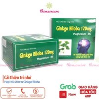 Ginkgo Biloba 120mg – cải thiện trí nhớ, giảm mất ngủ, hoạt huyết dưỡng não, có thêm Magie B6 – Hộp 100 viên.