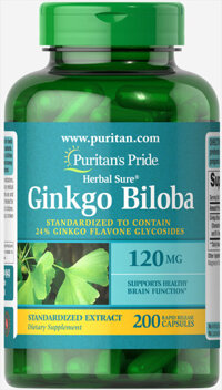 Ginkgo Biloba 120mg Puritan's Pride 200 viên