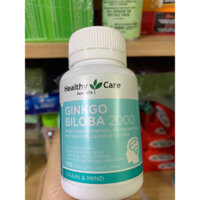 Ginkgo Biloba 2000 thuốc bổ não của Úc – Hãng Healthy Care [MẪU MỚI]