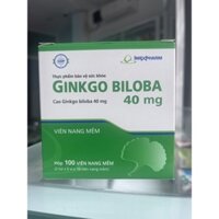 Ginkgo Biloba 40mg - 100 viên - giúp hoạt huyết, tăng cường tuần hoàn máu não