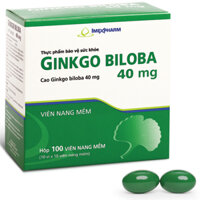 GINKGO BILOBA 40MG IMEX Giúp tăng cường tuần hoàn não