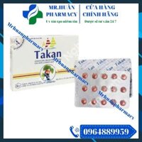 Ginkgo Biloba 40mg Takan (Hộp 30 viên) – Giúp cải thiện tình trạng chóng mặt, ù tai, nhức đầu