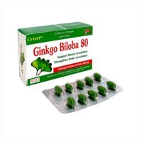 Ginkgo biloba 80mg medisun ( hộp 3 vỉ x 10 viên )